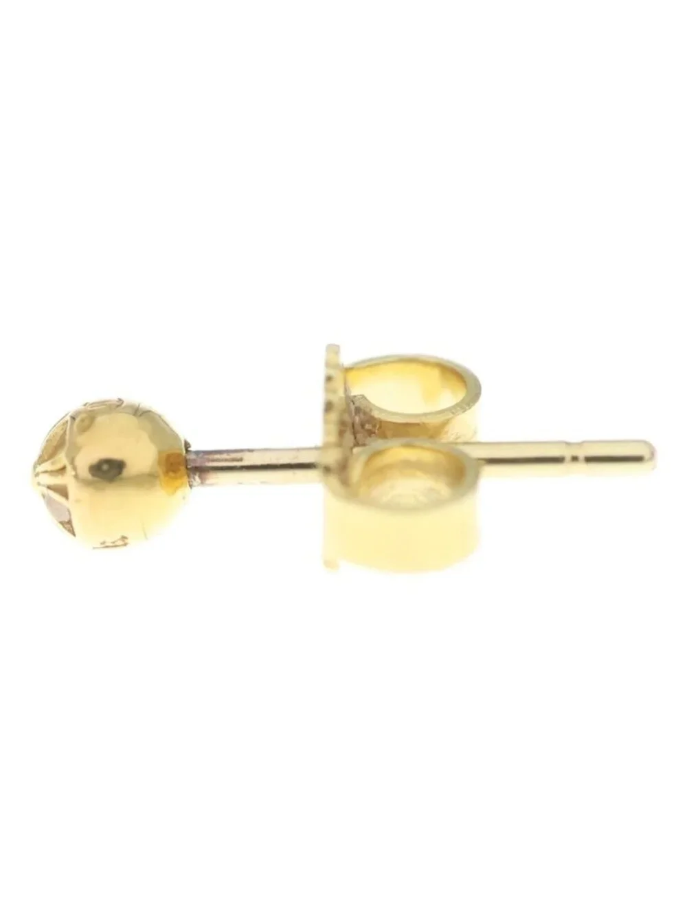 Chrome Hearts 22 Stud Ball Mini Cross Earrings Gold